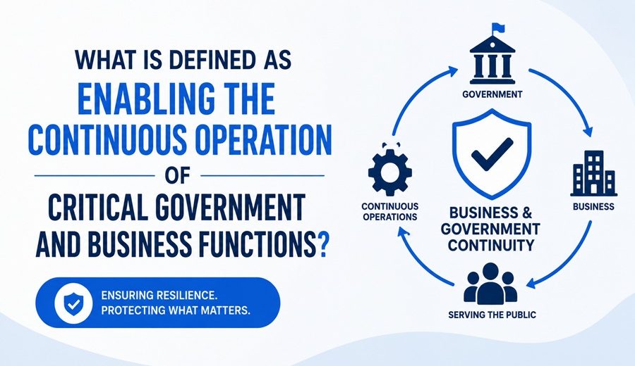 What Is Defined as Enabling the Continuous Operation of Critical Government and Business Functions